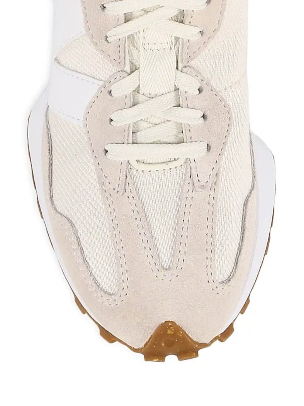 NEW BALANCE 327 Suede And Mesh Sneakers Color Sea Salt Rust Womens 7.5US NWT - Picture 7 of 11